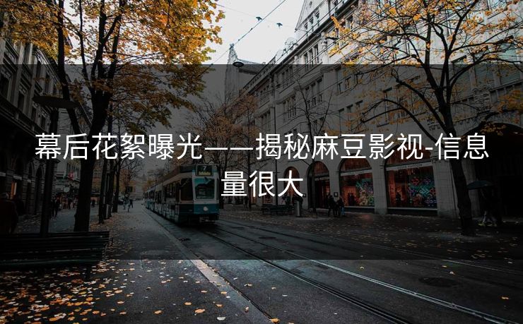 幕后花絮曝光——揭秘麻豆影视-信息量很大 幕后花絮曝光——揭秘麻豆影视-信息量很大