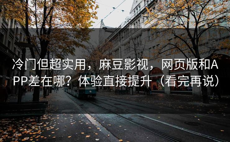 冷门但超实用，麻豆影视，网页版和APP差在哪？体验直接提升（看完再说）
